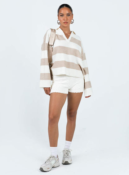 Rick Sweater White/Beige