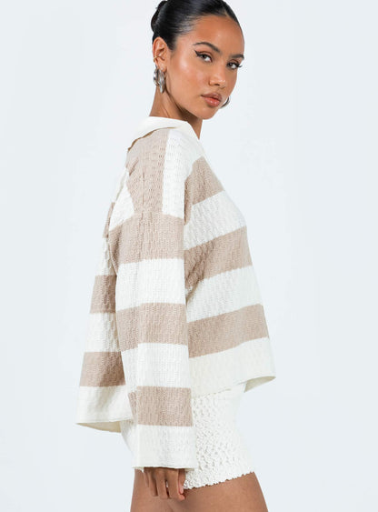 Rick Sweater White/Beige