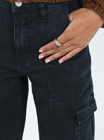 Nosita Cargo Jeans Black